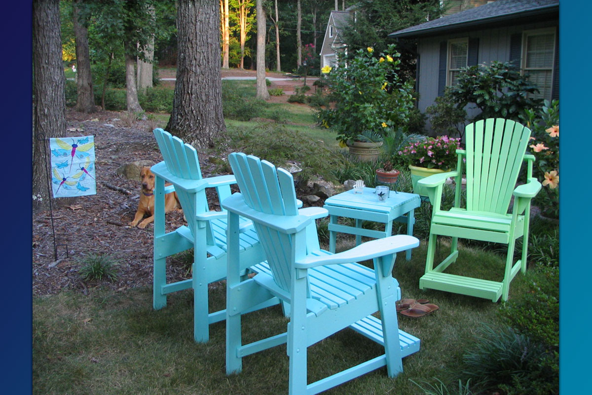 Adirondack Painted Balcony Pub Chair (Painted Series)