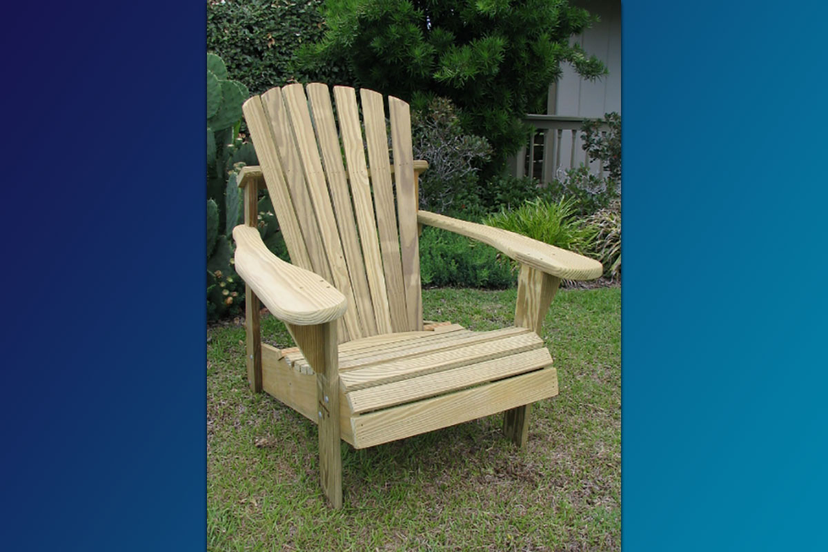 Classic Adirondack Chair (Unfinished Natural)
