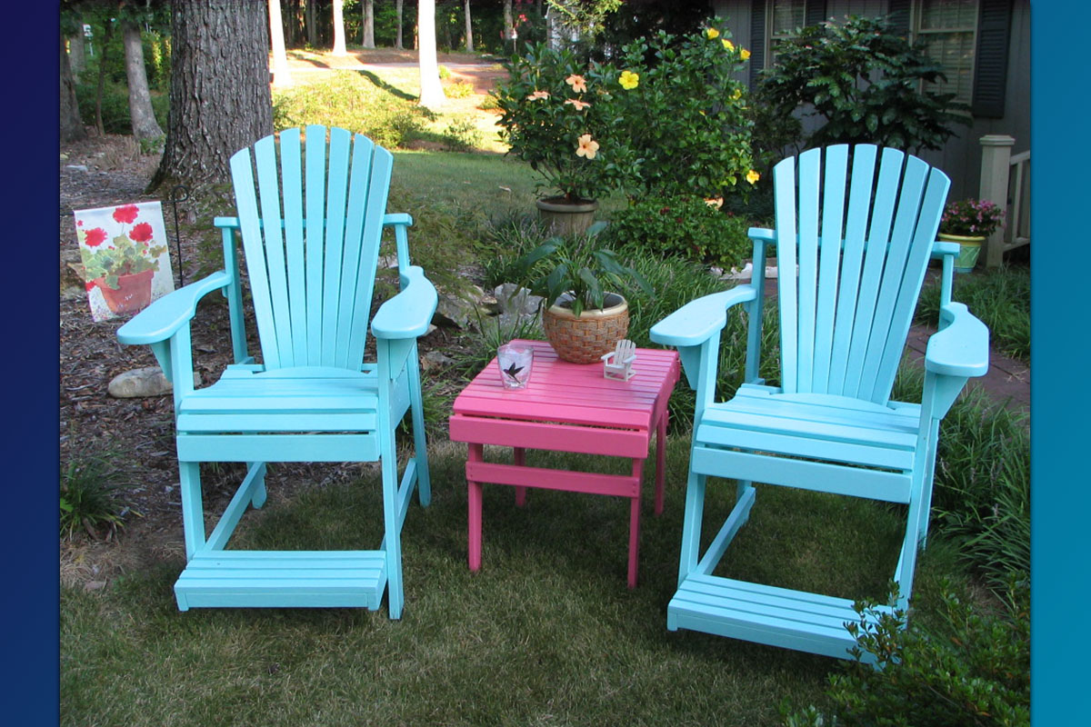 Adirondack Painted Balcony Pub Chair (Painted Series)